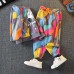 【18M-11Y】2-piece Kids Casual Colorful Cartoon Printed Sweatshirt And Pants Set - 4408