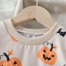 【6M-5Y】2-piece Kids Halloween Print Long Sleeve Sweatshirt And Pants Set