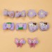 10-Piece Girls Cute Unicorn And Butterfly And Cartoon Pattern Hair Clip Set