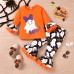 【18M-6Y】2-piece Girls Halloween Printed T-shirt And Pants Set - 34214