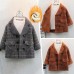 【18M-12Y】Boys Casual Thick Fleece Plaid Jacket