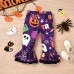 【18M-6Y】2-piece Girls Halloween Printed T-shirt And Pants Set - 34214