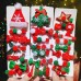 10-piece Girl Christmas Red Hair Clips