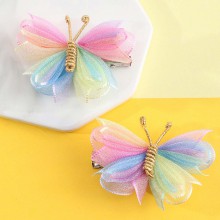 2-piece Girls Sweet Butterfly Styled Hair Clips Set