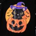 【6M-3Y】2-piece Baby Halloween Print Black Bat Romper With Hat