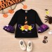 【18M-6Y】2-piece Girls Halloween Printed T-shirt And Pants Set - 34214