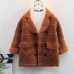 【18M-12Y】Boys Casual Thick Fleece Plaid Jacket