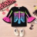 【18M-6Y】2-piece Girls Halloween Printed T-shirt And Pants Set - 34214