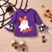 【18M-6Y】2-piece Girls Halloween Printed T-shirt And Pants Set - 34214