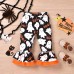 【18M-6Y】2-piece Girls Halloween Printed T-shirt And Pants Set - 34214