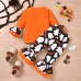 【18M-6Y】2-piece Girls Halloween Printed T-shirt And Pants Set - 34214