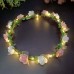 Girl Floral Colorful LED Light Up Wreath