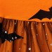 【18M-7Y】Girl Cute Halloween Print Tulle Splicing Long Sleeve Dress - 33223