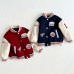 【2Y-12Y】Unisex Cool Retro Letter Embroidered Keep Warm Baseball Jacket