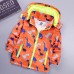 【2Y-6Y】Boy Casual Cartoon Dinosaur Print Hooded Jacket