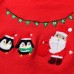 【2Y-8Y】Unisex Christmas Santa Claus Cartoon Embroidered Keep Warm Sweater