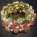 Girl Floral Colorful LED Light Up Wreath