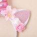 Girl Cute Unicorn Flowers Headband