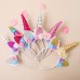 Girl Cute Unicorn Flowers Headband