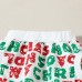 【3M-24M】2-piece Baby Unisex Christmas Letter Print Round Neck Sweatshirt And Pants Set