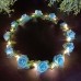 Girl Floral Colorful LED Light Up Wreath