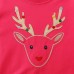 【18M-7Y】Girl Cute Cotton Elk Print Garden Round Neck Sweatshirt