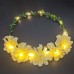 Girl Floral Colorful LED Light Up Wreath