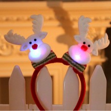 Kids Christmas Santa Claus Snowman Deer Bear Party Glowing Headband