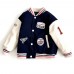 【2Y-12Y】Unisex Cool Retro Letter Embroidered Keep Warm Baseball Jacket