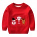 【2Y-8Y】Unisex Christmas Santa Claus Cartoon Embroidered Keep Warm Sweater