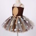 【2Y-9Y】2-piece Girl LED Halloween Cosplay Fawn Glow Dress