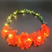 Girl Floral Colorful LED Light Up Wreath