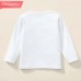 【12M-9Y】Unisex Kids Cotton Stain Resistant Halloween Cartoon Print Long Sleeve Tee