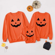 Halloween Print Long Sleeve Family Matching Outfits