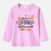 【12M-9Y】Unisex Kids Cotton Stain Resistant Halloween Print Long Sleeve Tee