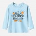 【12M-9Y】Unisex Kids Cotton Stain Resistant Halloween Print Long Sleeve Tee