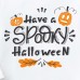 【12M-9Y】Unisex Kids Cotton Stain Resistant Halloween Print Long Sleeve Tee