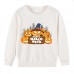 【2Y-9Y】Kids Luminous Halloween Pumpkin Print Round Neck Long Sleeve Sweatshirt