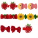 10-Piece Girls Cute Flower And Fruit And Cartoon Pattern Hair Clip Set