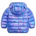 【12M-5Y】Kids Casual Solid Color Thickened Quilted Hooded Jacket