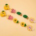 10-Piece Girls Cute Flower And Fruit And Cartoon Pattern Hair Clip Set