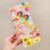 15-Piece Girls Cute Flowers And Cartoon Pattern Hair Accessories Set