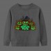 【2Y-9Y】Kids Luminous Halloween Pumpkin Print Round Neck Long Sleeve Sweatshirt