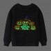 【2Y-9Y】Kids Luminous Halloween Pumpkin Print Round Neck Long Sleeve Sweatshirt