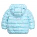 【12M-5Y】Kids Casual Solid Color Thickened Quilted Hooded Jacket