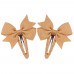 2-pieces Girls Multi-Color BowKnot Not Hurt Hair Bangs Barrette