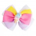 Girls Sweet Ribbon Rainbow Donut Bow Hair Clip