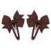 2-pieces Girls Multi-Color BowKnot Not Hurt Hair Bangs Barrette