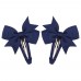 2-pieces Girls Multi-Color BowKnot Not Hurt Hair Bangs Barrette