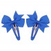 2-pieces Girls Multi-Color BowKnot Not Hurt Hair Bangs Barrette